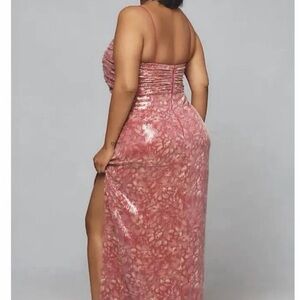 Hutch Pink Sequin Maxi Dress